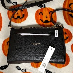 Marc Jacobs black gold hardware crossbody bag